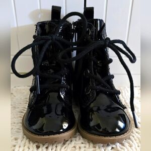 Old Navy Black Patent Boots
